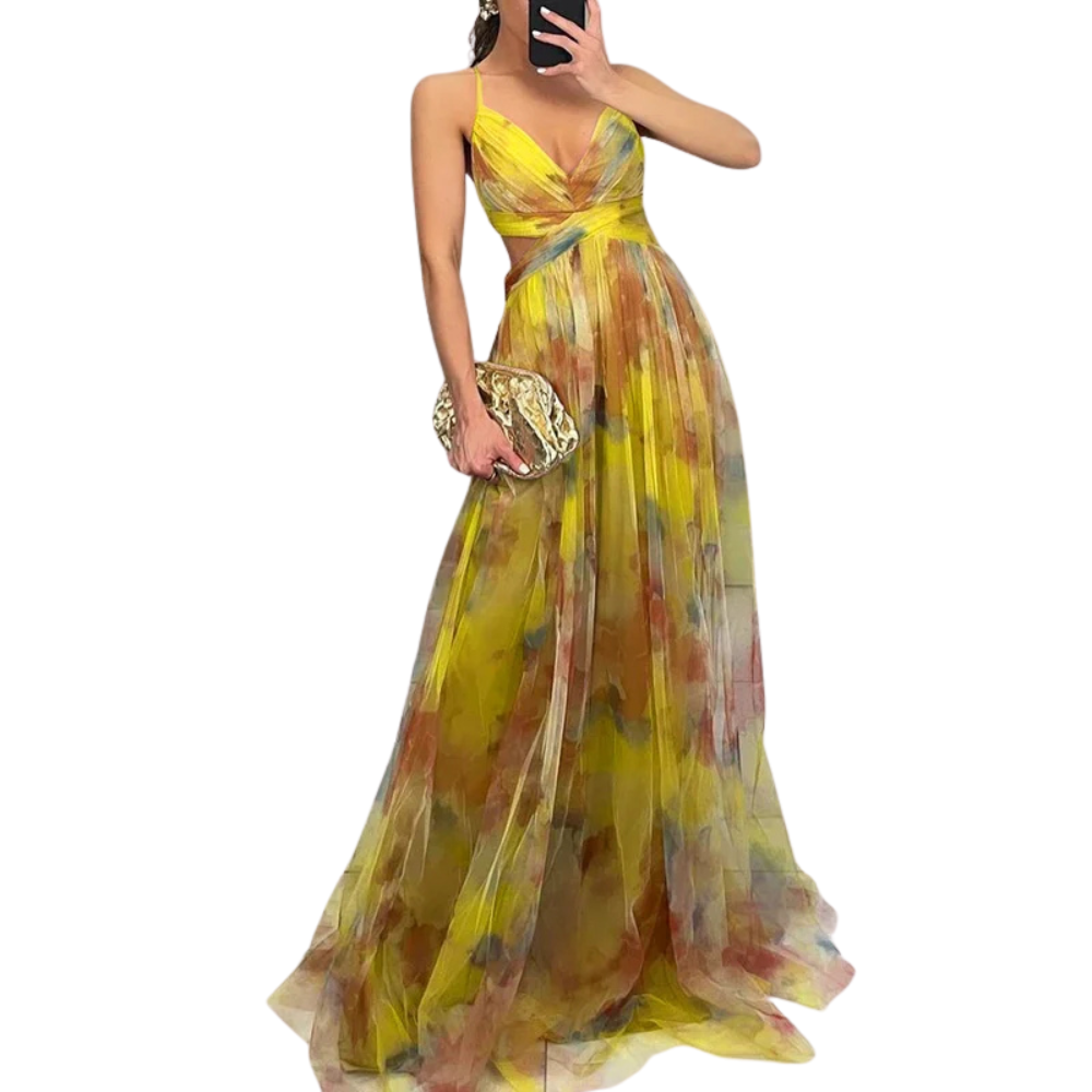 Elodie™|Magische maxi-jurk met bloemenprint
