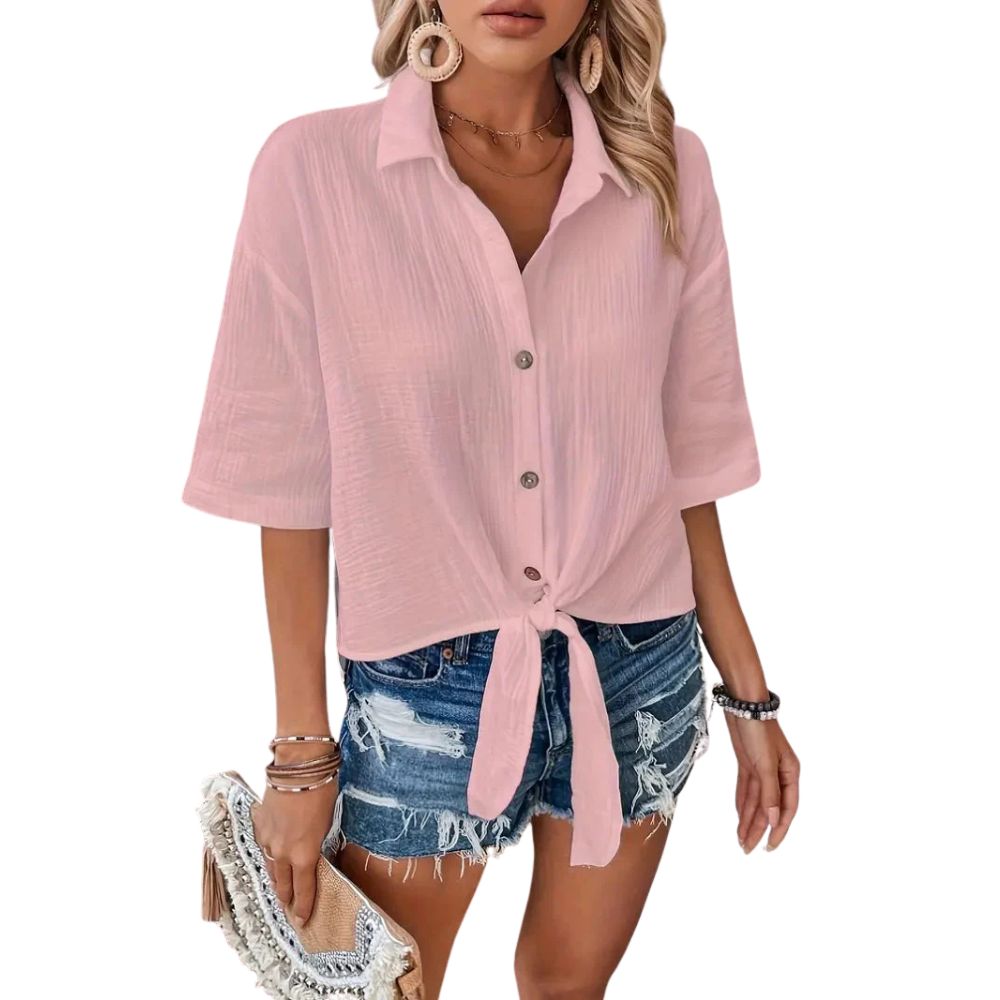 Fenna™|Casual button up zomerblouse