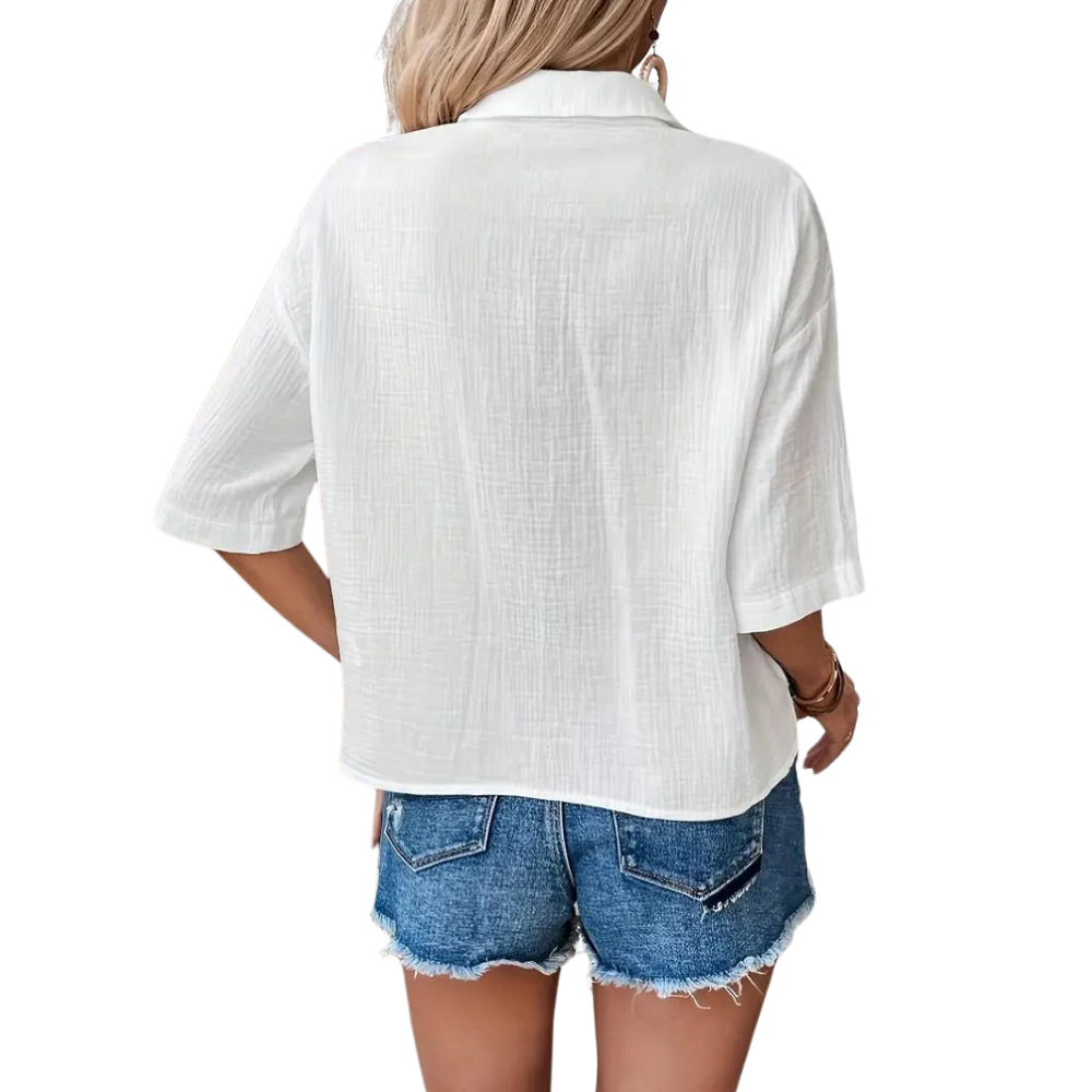 Fenna™|Casual button up zomerblouse