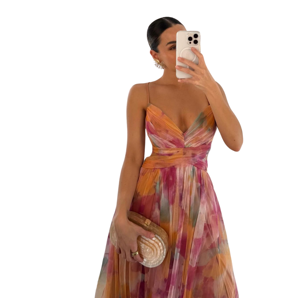 Elodie™|Magische maxi-jurk met bloemenprint