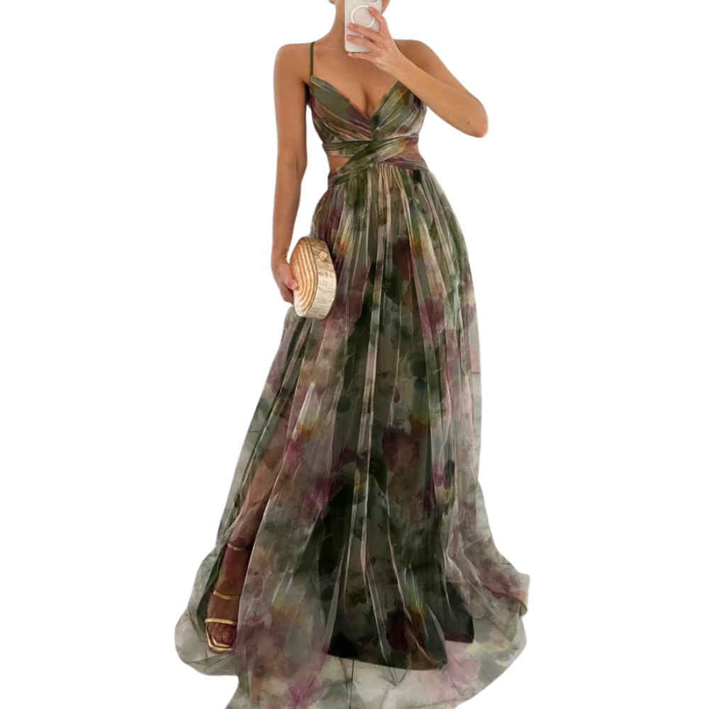 Elodie™|Magische maxi-jurk met bloemenprint