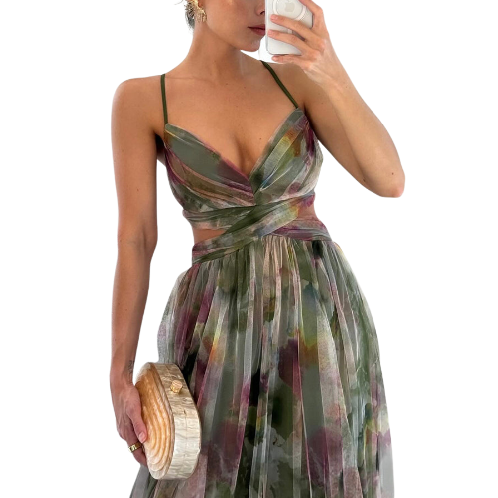 Elodie™|Magische maxi-jurk met bloemenprint