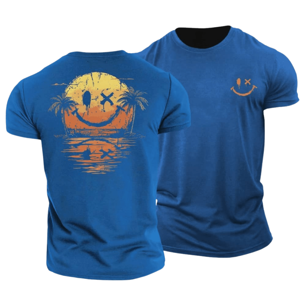 Timo™|Zomerse smiley zee t-shirt