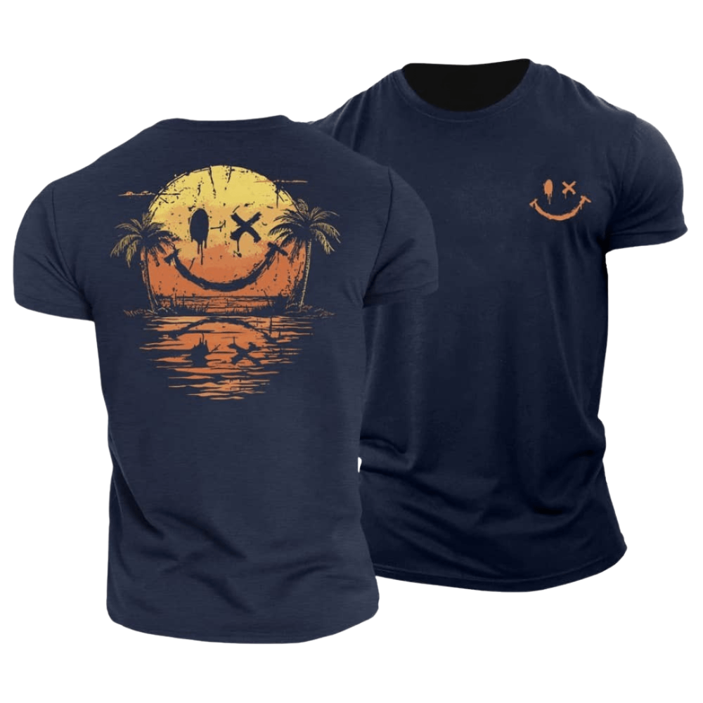 Timo™|Zomerse smiley zee t-shirt