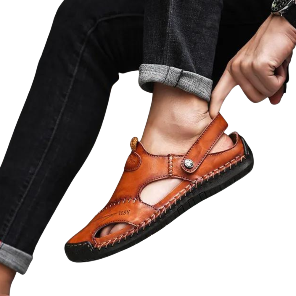 Mark™|Orthopedische leren sandalen