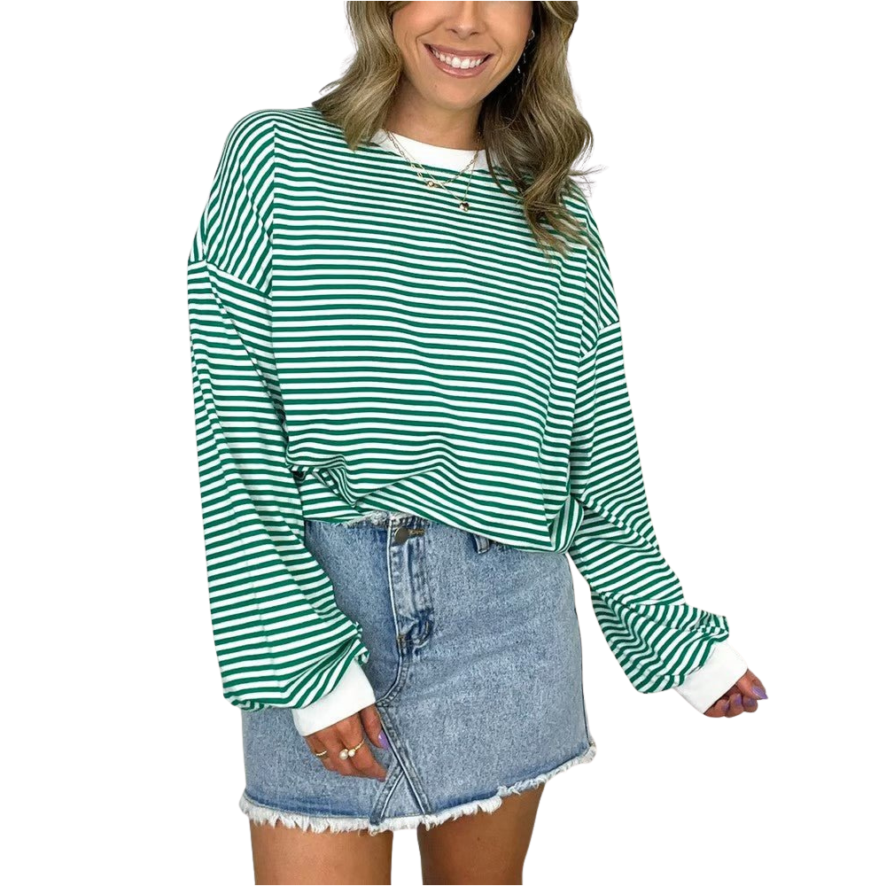 Alina™ -  Casual gestreept shirt
