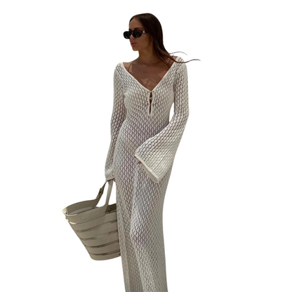 Anne™|Stijlvolle strandjurk met open rug