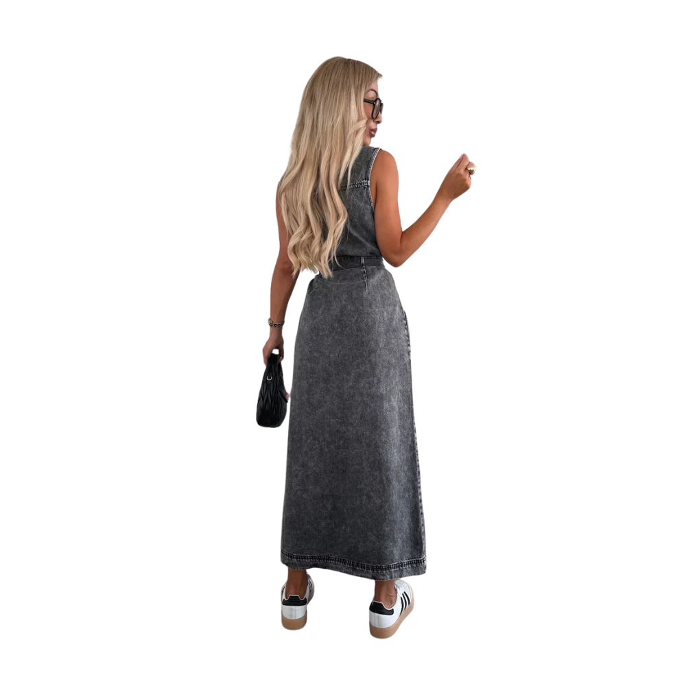 Ilona™|Denim jurk met tijdloze elegantie