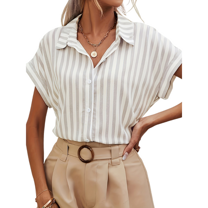 Jamie™|Casual gestreepte zomerblouse