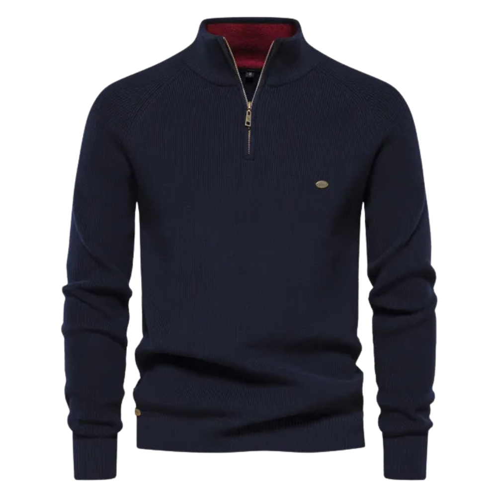 Tom™|Gebreide zip-up trui