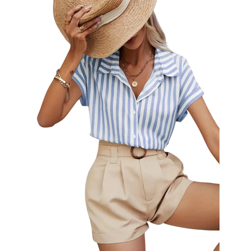 Jamie™|Casual gestreepte zomerblouse