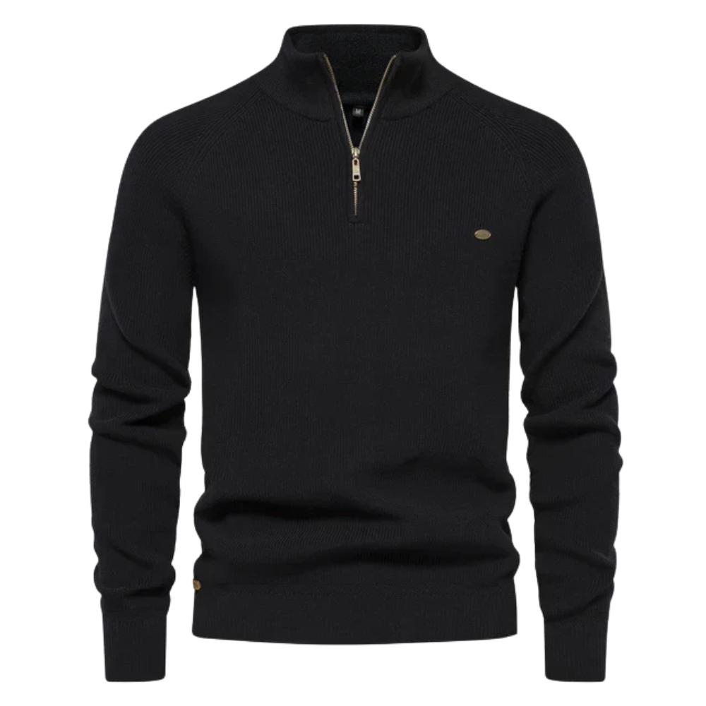 Tom™|Gebreide zip-up trui