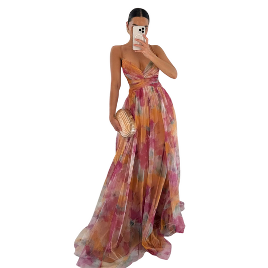 Elodie™|Magische maxi-jurk met bloemenprint