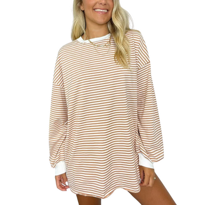 Alina™ -  Casual gestreept shirt
