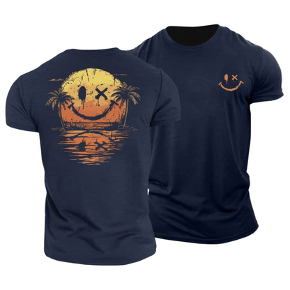 Timo™|Zomerse smiley zee t-shirt