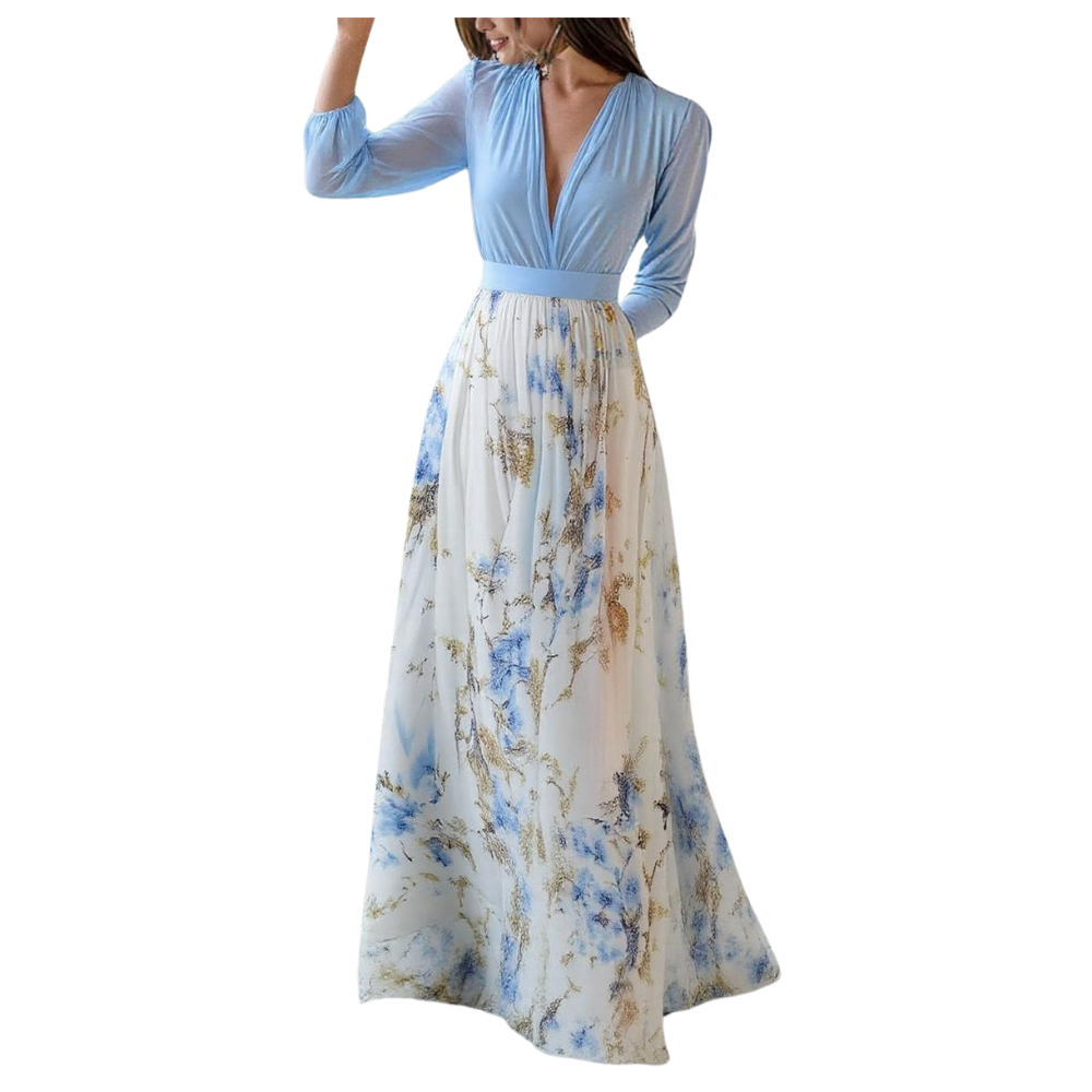 Livia™|Lange jurk met bloemenprint