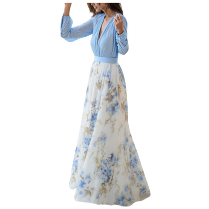 Livia™|Lange jurk met bloemenprint