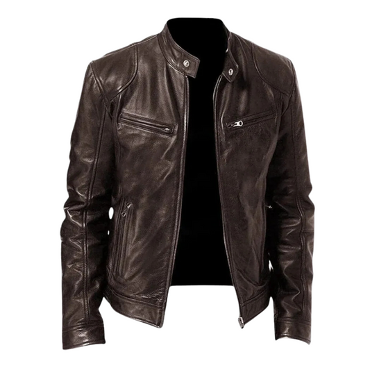 Casper™ - Stoere leren jas
