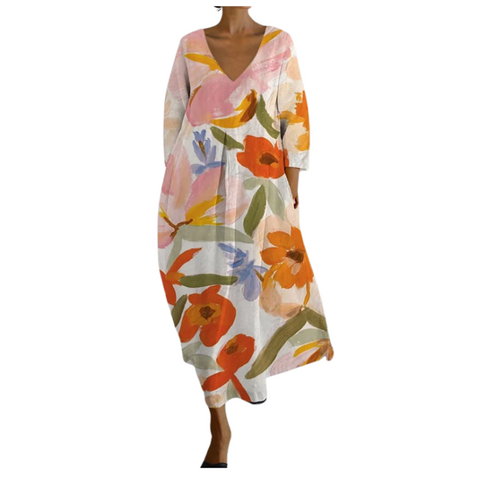 Vera™ - Luchtige bloemenprint jurk
