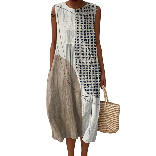 Lian™|Artistieke asymmetrische jurk