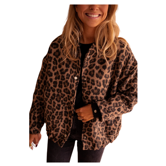 Jade™ - Trendy en stoer luipaardprint jasje
